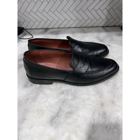 Allen Edmonds Randolph Penny Loafers Black Leather Men’s 12 D Dress Shoes USA